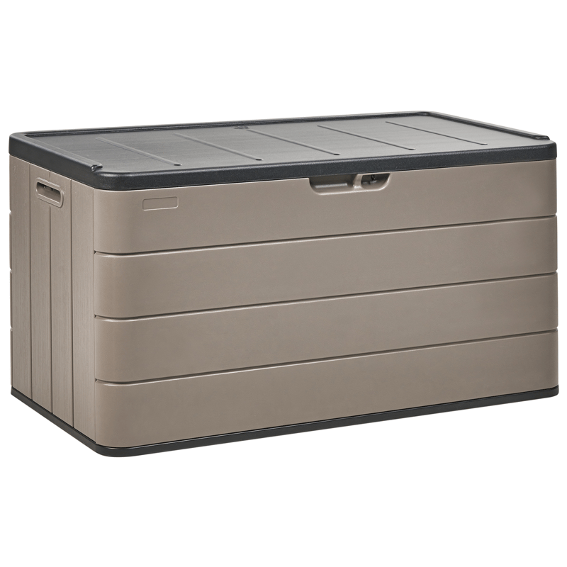 Dynbox utomhus Milies 60x116 cm - Brun/Svart - Utemöbler - Dynförvaring & möbelskydd - Dynboxar & dynlådor