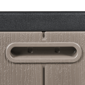 Dynbox utomhus Milies 60x116 cm - Brun/Svart - Utemöbler - Dynförvaring & möbelskydd - Dynboxar & dynlådor