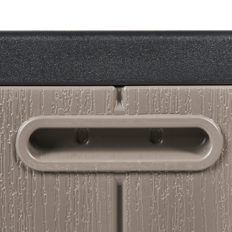 Dynbox utomhus Milies 60x116 cm - Brun/Svart - Utemöbler - Dynförvaring & möbelskydd - Dynboxar & dynlådor