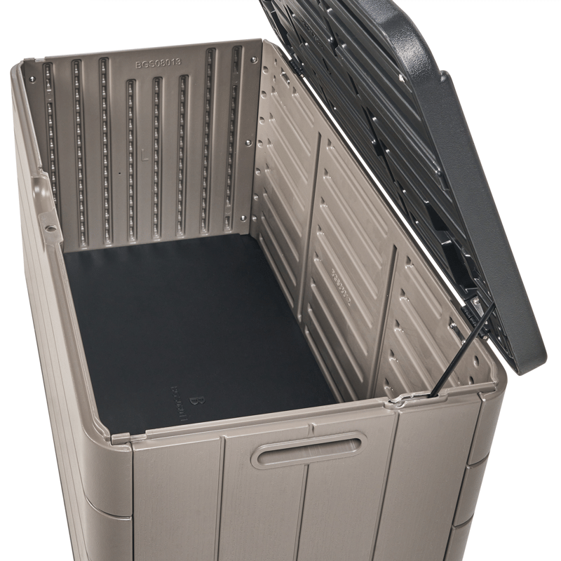 Dynbox utomhus Milies 60x116 cm - Brun/Svart - Utemöbler - Dynförvaring & möbelskydd - Dynboxar & dynlådor