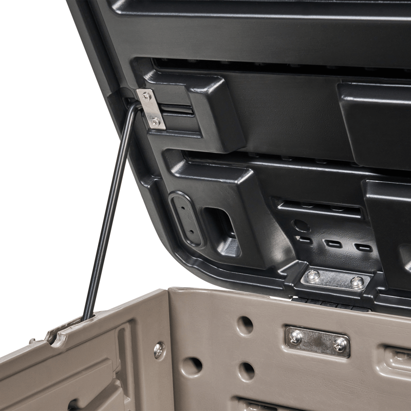 Dynbox utomhus Milies 60x116 cm - Brun/Svart - Utemöbler - Dynförvaring & möbelskydd - Dynboxar & dynlådor