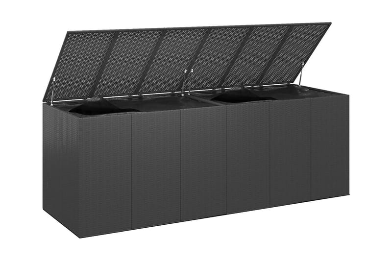 Dynbox PE-rotting 291x100,5x104 cm svart - Svart - Utemöbler - Dynförvaring & möbelskydd - Dynboxar & dynlådor