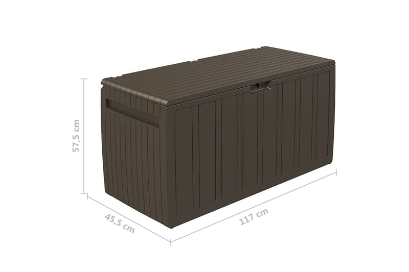 Dynlåda brun 117x45,5x57,5 cm 270 L - Brun - Dynboxar & dynlådor