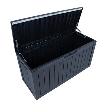 Förvaringslåda Bomm 117,5x47,5x59 cm/300 l, plast - Svart - Utemöbler - Dynförvaring & möbelskydd - Dynboxar & dynlådor