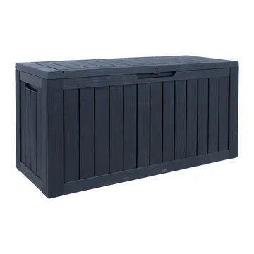 Förvaringslåda Bomm 117,5x47,5x59 cm/300 l, plast - Svart - Utemöbler - Dynförvaring & möbelskydd - Dynboxar & dynlådor