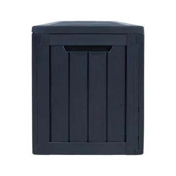 Förvaringslåda Bomm 117,5x47,5x59 cm/300 l, plast - Svart - Utemöbler - Dynförvaring & möbelskydd - Dynboxar & dynlådor