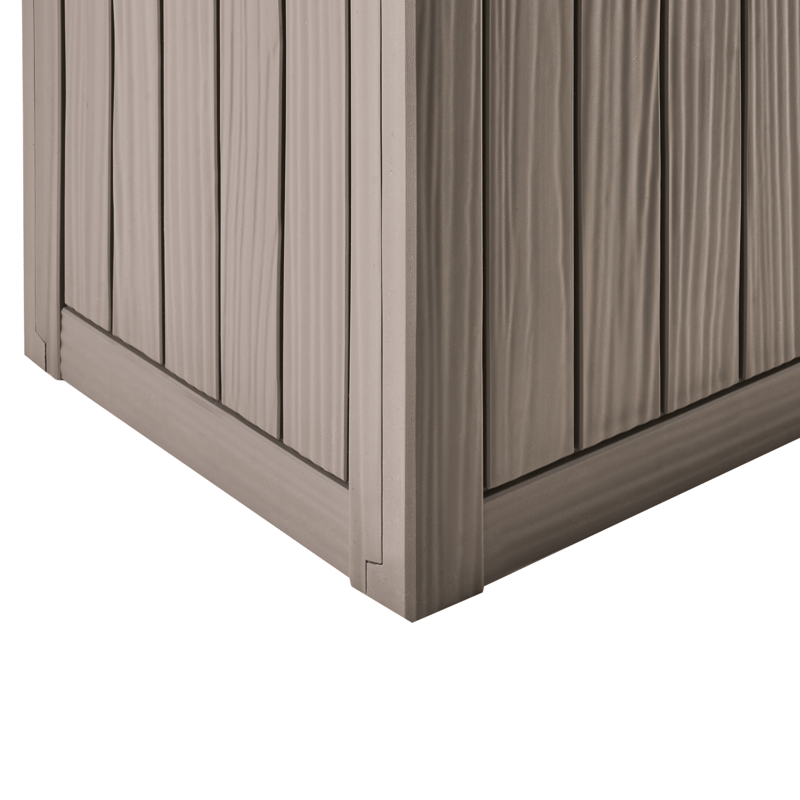 Förvaringslåda utomhus Medellin 43x46 cm - Beige - Utemöbler - Dynförvaring & möbelskydd - Dynboxar & dynlådor