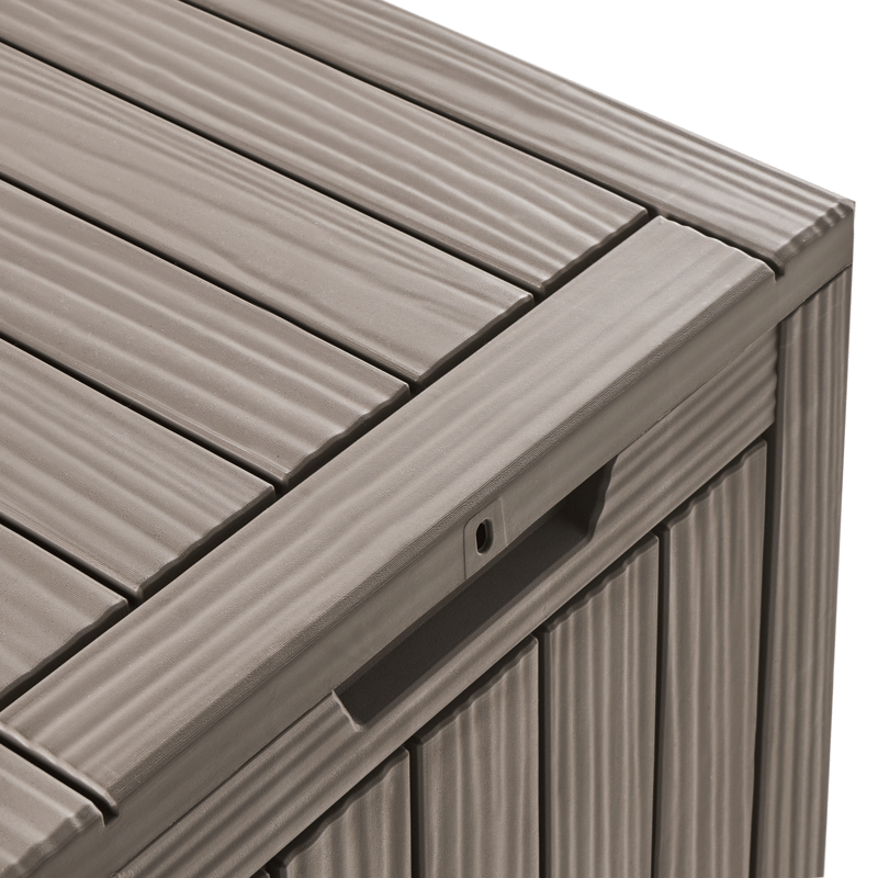 Förvaringslåda utomhus Medellin 43x46 cm - Beige - Utemöbler - Dynförvaring & möbelskydd - Dynboxar & dynlådor