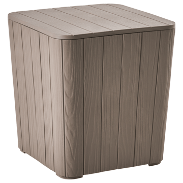Förvaringslåda utomhus Sarandi 40x40 cm - Beige - Utemöbler - Dynförvaring & möbelskydd - Dynboxar & dynlådor