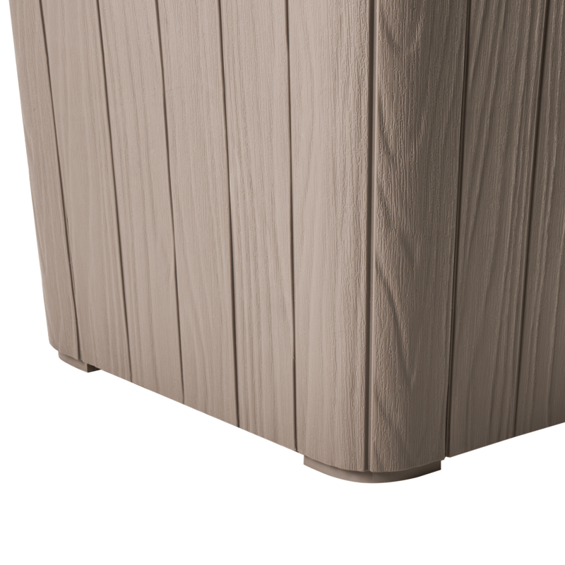 Förvaringslåda utomhus Sarandi 40x40 cm - Beige - Utemöbler - Dynförvaring & möbelskydd - Dynboxar & dynlådor