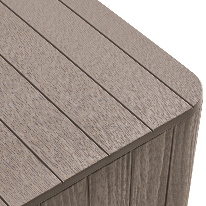 Förvaringslåda utomhus Sarandi 40x40 cm - Beige - Utemöbler - Dynförvaring & möbelskydd - Dynboxar & dynlådor