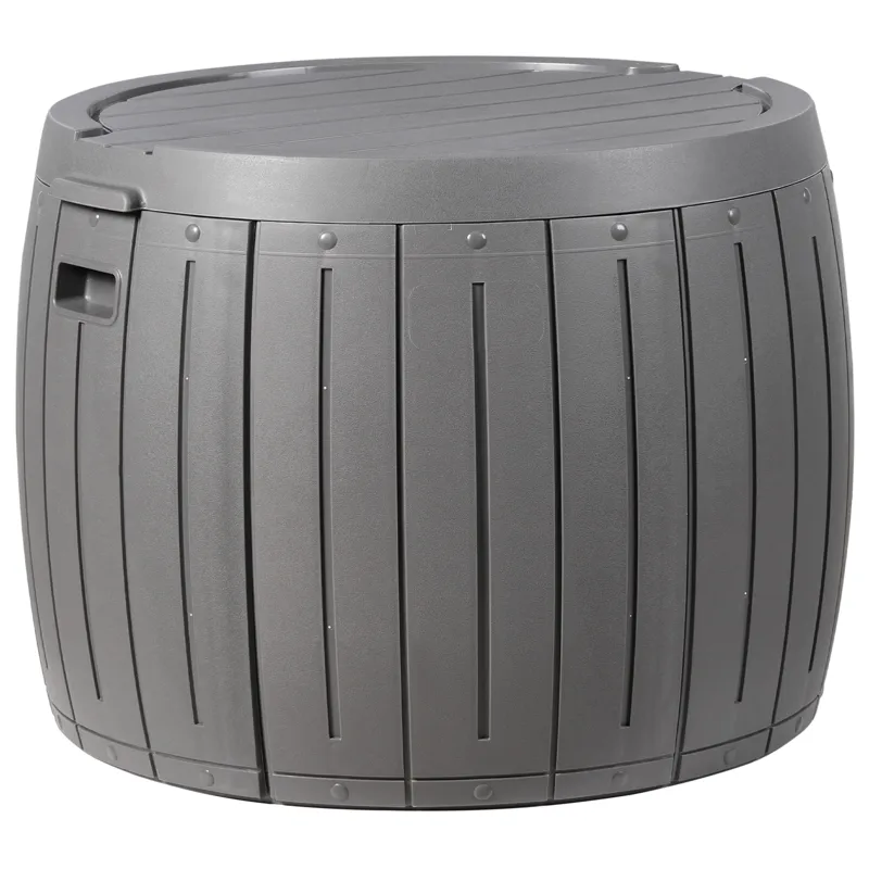 Förvaringslåda utomhus Prinos 56x56 cm, Grå