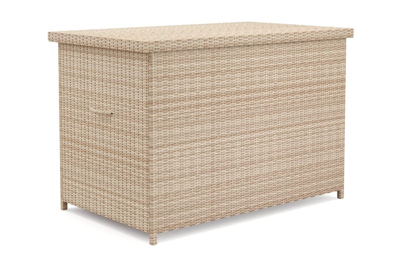 Gigant Stor Vattentät Dynbox utomhus i konstrotting 150x100x90 cm - Beige - Utemöbler - Dynförvaring & möbelskydd - Dynboxar & dynlådor