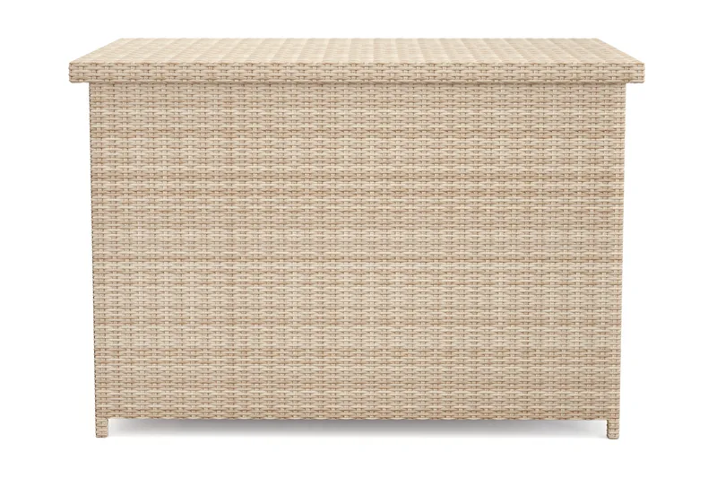 Gigant Stor Vattentät Dynbox utomhus i konstrotting 150x100x90 cm - Beige - Utemöbler - Dynförvaring & möbelskydd - Dynboxar & dynlådor