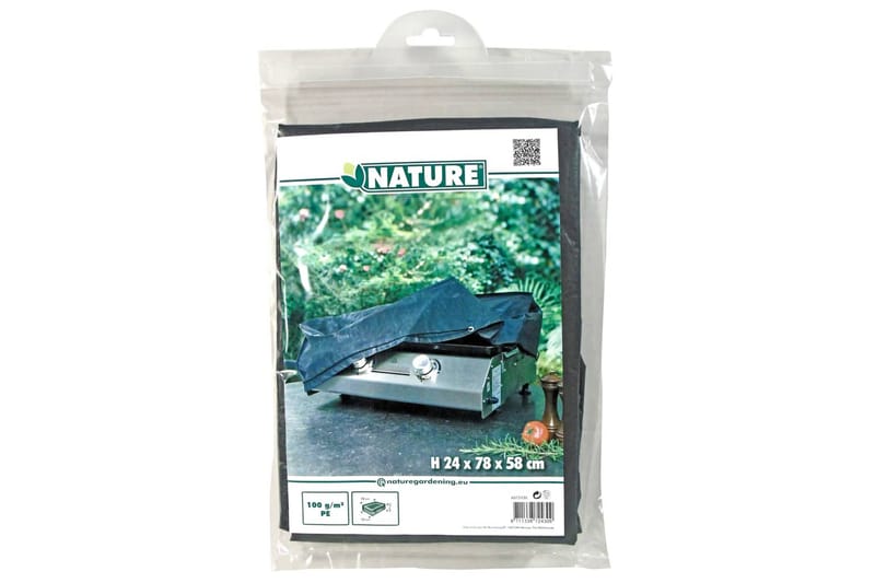 Nature Ã–verdrag för plancha-grill 78x58x24 cm - Grå - Utemöbler - Dynförvaring & möbelskydd - Grillöverdrag & grillskydd