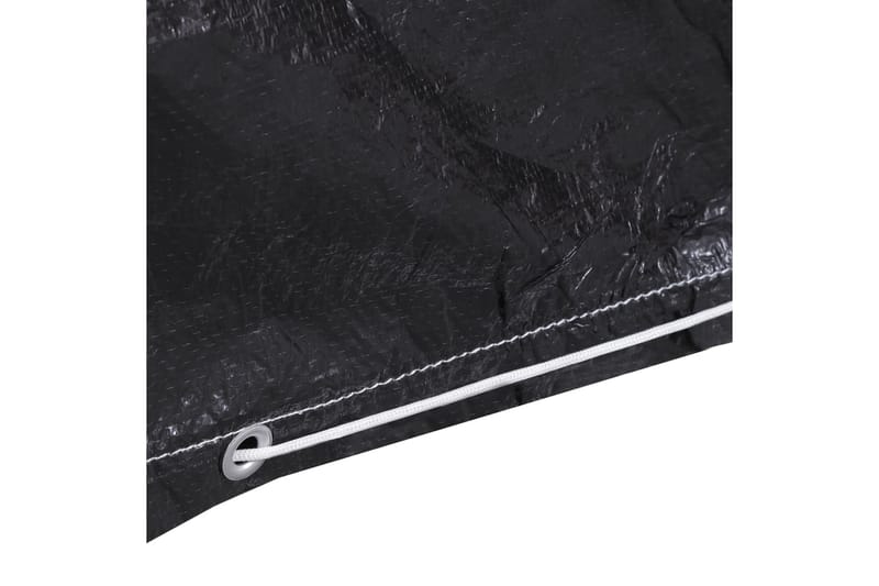 Hammockskydd 10 öljetter 2 dragkedjor 255x145x170 cm - Svart - Utemöbler - Dynförvaring & möbelskydd - Hammockskydd