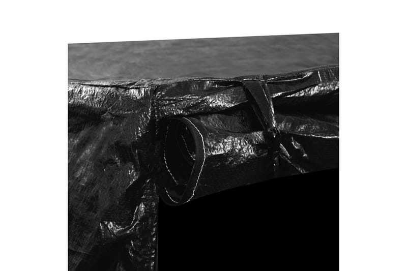 Hammockskydd 10 öljetter 2 dragkedjor 255x145x170 cm - Svart - Utemöbler - Dynförvaring & möbelskydd - Hammockskydd