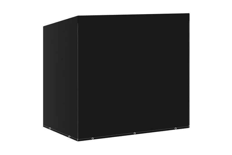 Hammockskydd 10 öljetter 2 dragkedjor 255x145x170 cm - Svart - Utemöbler - Dynförvaring & möbelskydd - Hammockskydd