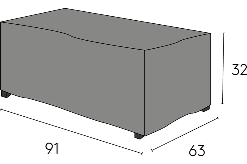 Hillerstorp Lundamo Möbelskydd 63 cm - Grå - Överdrag utemöbler