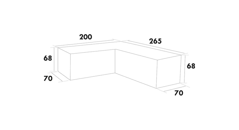 Möbelskydd Loungegrupp Hillerstorp Allround grå 200/265x70x68 cm, Grå