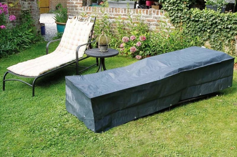 Överdrag till solsäng 205x78x40 cm - Grå - Utemöbler - Dynförvaring & möbelskydd - Solsängsöverdrag