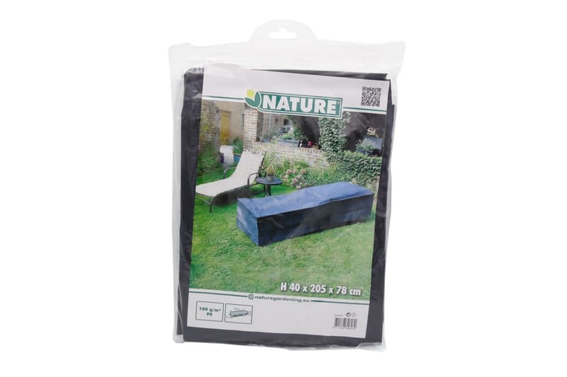 Överdrag till solsäng 205x78x40 cm - Grå - Utemöbler - Dynförvaring & möbelskydd - Solsängsöverdrag