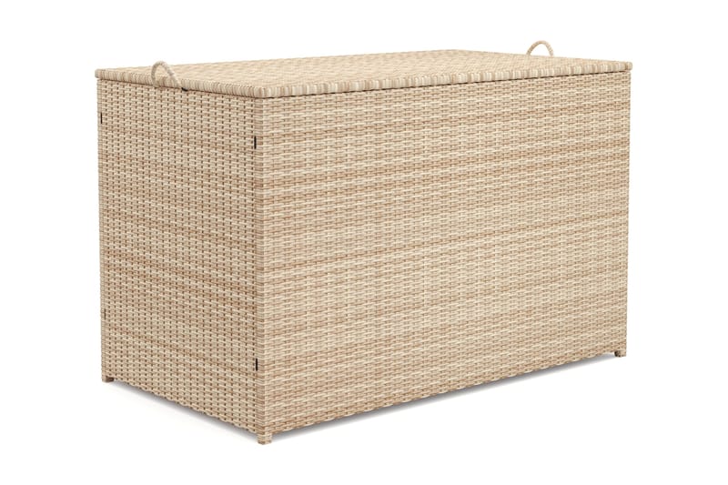Sydney Dynbox Utomhus i konstrotting med handtag 140x90x80 cm - Beige - Utemöbler - Dynförvaring & möbelskydd - Dynboxar & dynlådor