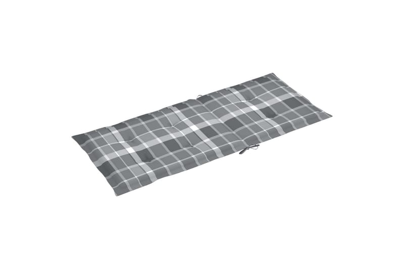 Dynor för trädgårdsstolar 6 st grått rutmönster 120x50x4 cm - Flerfärgad - Möbler - Stolar & fåtöljer - Fåtölj - Biofåtölj & reclinerfåtölj