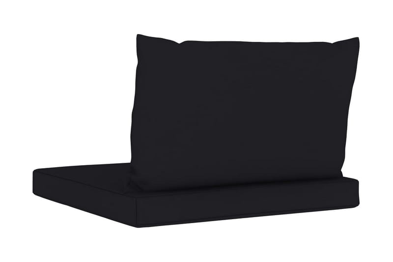 Dynor till pallsoffa 2 st svart tyg - Svart - Utemöbler - Dynor - Soffdynor & bänkdynor utemöbler