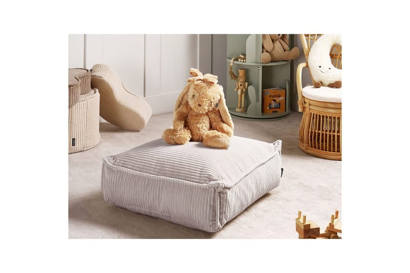 Golvkudde Allozai Beige - Beige - Möbler - Stolar & fåtöljer - Pall & puff - Sittpuff
