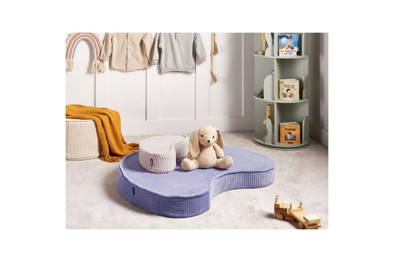 Golvkudde Nili Violett/Beige - Violett/Beige - Utemöbler - Dynor - Sittdynor & ryggdynor utemöbler
