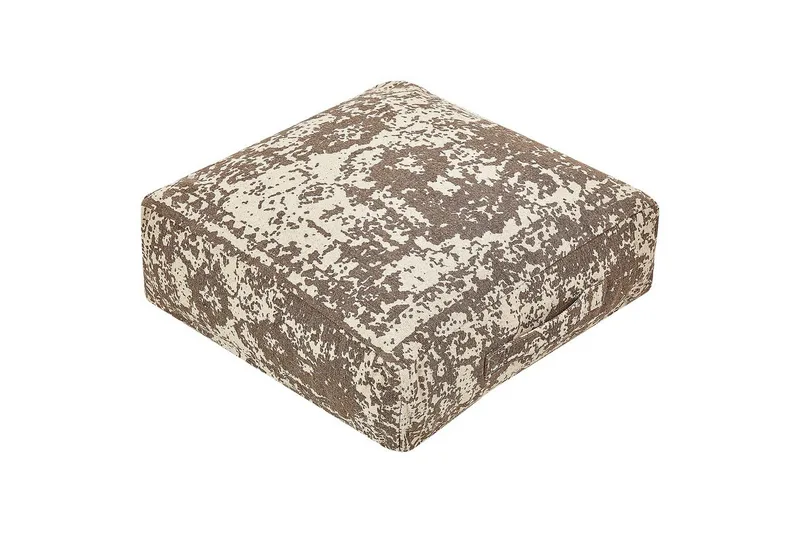 Golvkudde Shasa Beige/brun - Beige/brun - Möbler - Stolar & fåtöljer - Pall & puff - Sittpuff