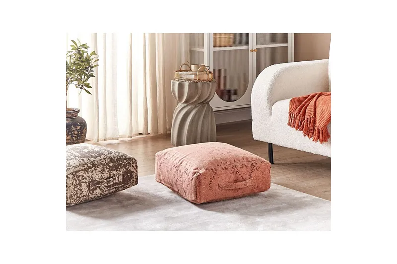 Golvkudde Shasa Röd - Röd - Möbler - Stolar & fåtöljer - Pall & puff - Sittpuff