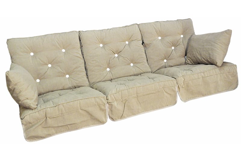 Flockstoppad Hammockdyna 56 cm Beige - FRITAB - Utemöbler - Dynor - Hammockdynor