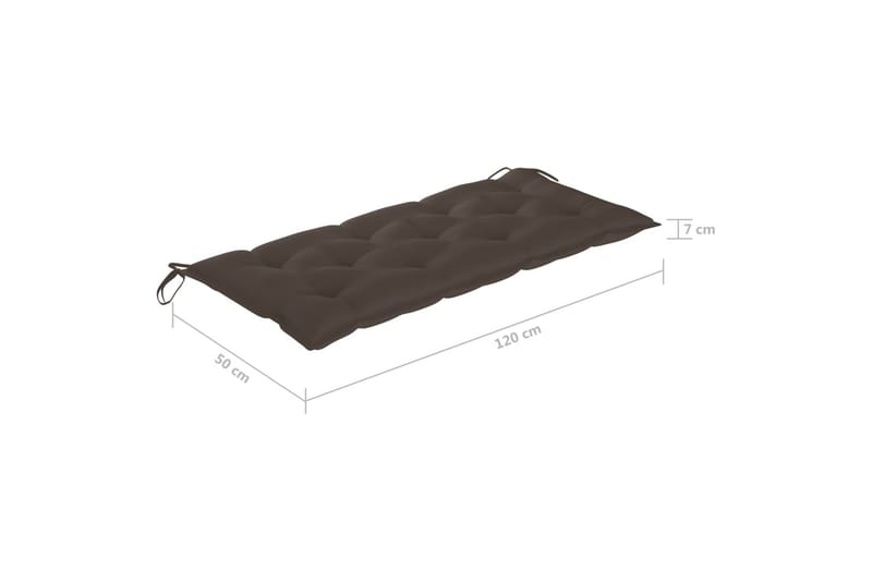 Hammockdyna taupe 120 cm tyg - Taupe - Utemöbler - Dynor - Hammockdynor