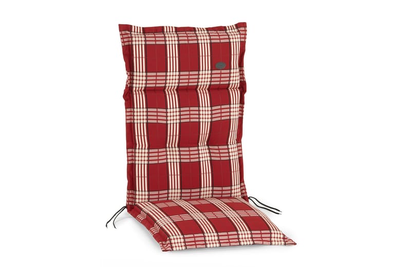 Hillerstorp Milano Dyna röd rutig - Röd/Vit-rutig - Utemöbler - Dynor - Positionsdynor
