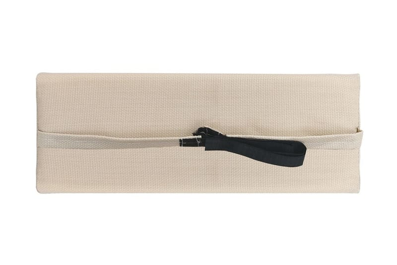 Nackstöd till Solstol gräddvit 40x7,5x15 cm textilene - Vit - Utemöbler - Loungemöbler - Loungestol utomhus
