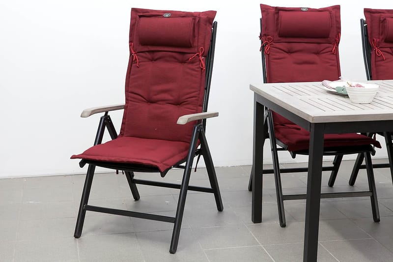 Positionsdyna Canyon med nackkudde Fritab Tegelröd - Utemöbler - Dynor - Positionsdynor