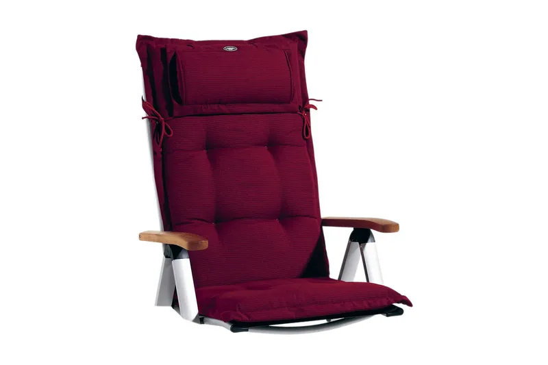 Positionsdyna Fritab Positionsdyna Canyon med nackkudde Wine red - Utemöbler - Dynor - Positionsdynor