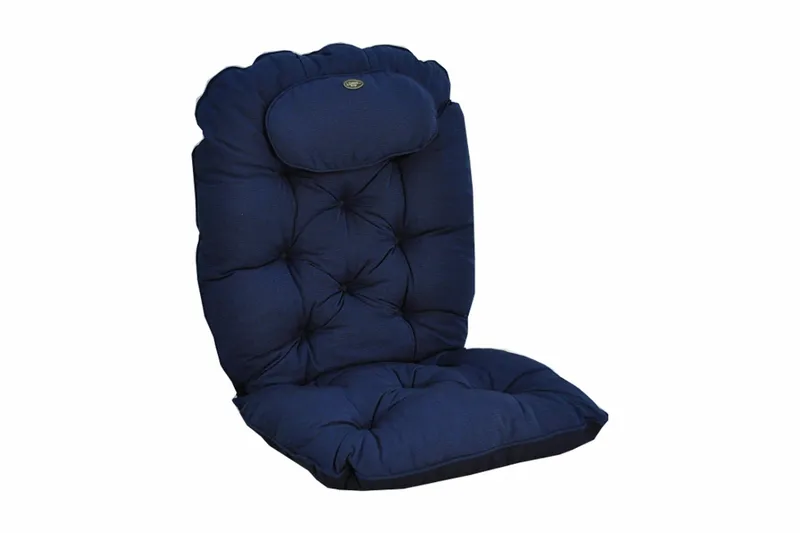 Snurr & gung LYX inkl. nackkudde:Antracitstruktur Fritab Blue texture - Utemöbler - Dynor - Positionsdynor