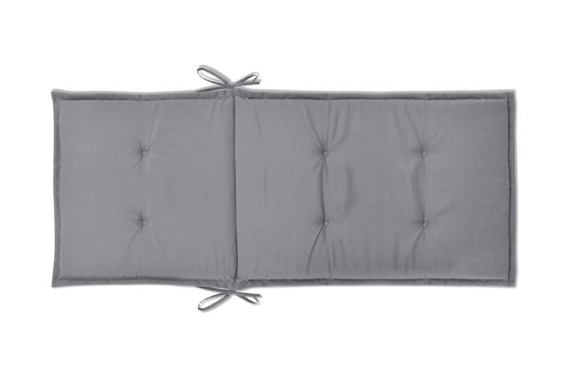Stolsdynor för trädgården 2 st 120x50x3 cm grå - Grå - Utemöbler - Dynor - Sittdynor & ryggdynor utemöbler