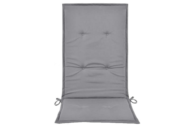 Stolsdynor för trädgården 2 st 120x50x3 cm grå - Grå - Utemöbler - Dynor - Sittdynor & ryggdynor utemöbler