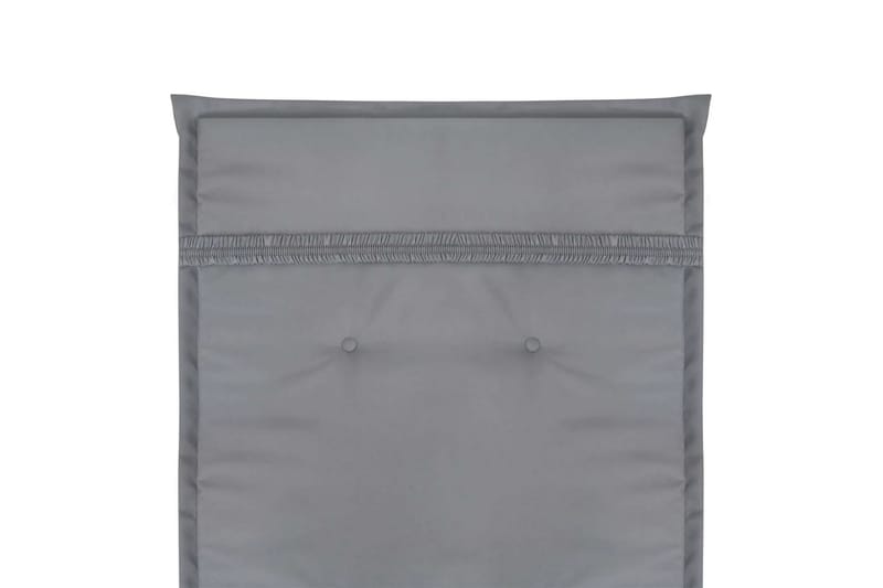 Stolsdynor för trädgården 2 st 120x50x3 cm grå - Grå - Utemöbler - Dynor - Sittdynor & ryggdynor utemöbler