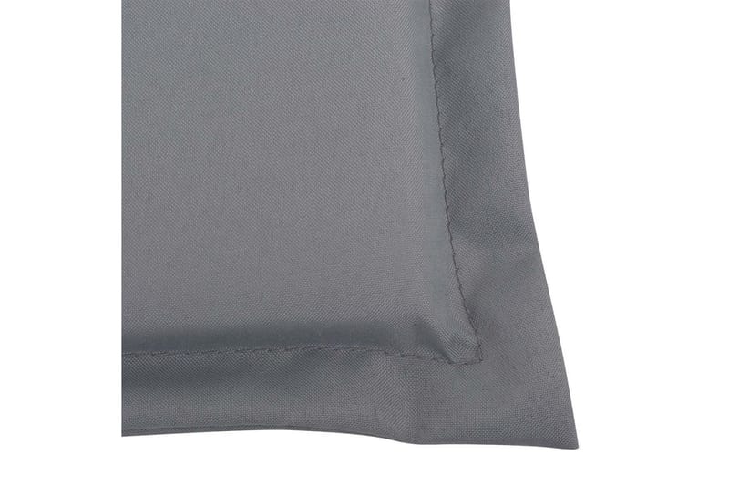 Stolsdynor för trädgården 2 st 120x50x3 cm grå - Grå - Utemöbler - Dynor - Sittdynor & ryggdynor utemöbler