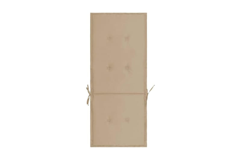 Stolsdynor för trädgården 2 st beige 120x50x3 cm - Beige - Positionsdynor