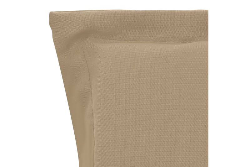 Stolsdynor för trädgården 2 st beige 120x50x3 cm - Beige - Positionsdynor