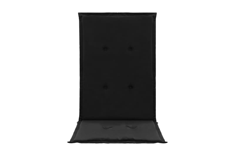 Stolsdynor för trädgården 2 st svart 120x50x3 cm - Svart - Utemöbler - Dynor - Positionsdynor