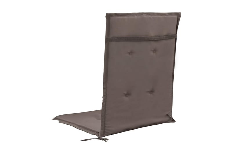 Stolsdynor för trädgården 2 st taupe 120x50x3 cm - Brun - Utemöbler - Dynor - Positionsdynor