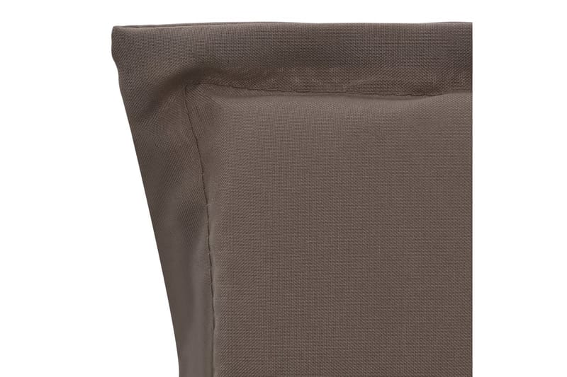 Stolsdynor för trädgården 2 st taupe 120x50x3 cm - Brun - Positionsdynor