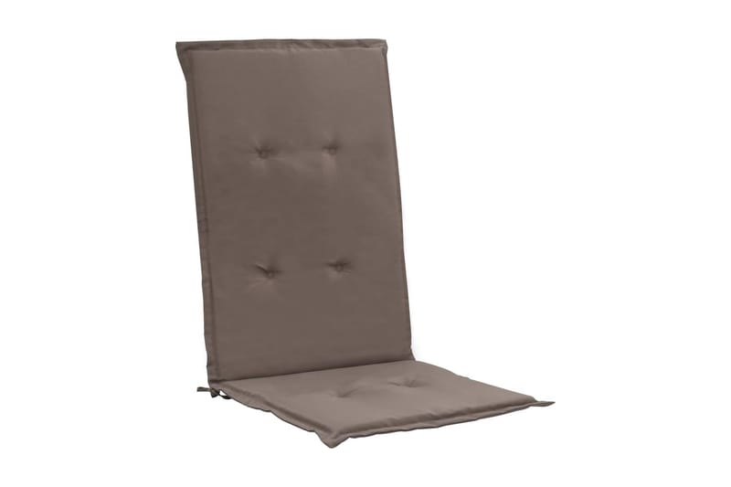 Stolsdynor för trädgården 2 st taupe 120x50x3 cm - Brun - Utemöbler - Dynor - Positionsdynor